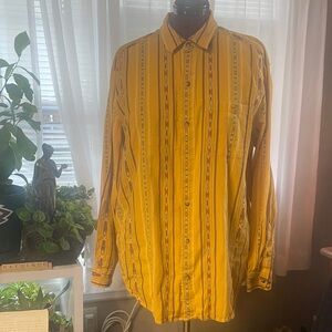 Territory Ahead Mens XLarge 100% Cotton Aztec Button Up Long Sleeve Shirt